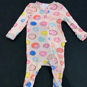 Angel dear donut ruffle butt footie pj